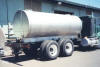 Truck frame mounted tank